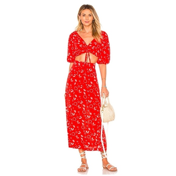 Free People Danni Jane Printed Short Sleeve Blouse - Picture 3 of 9